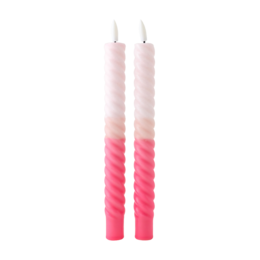LED Swirl Candle Amour Toujours - Sæt med 2