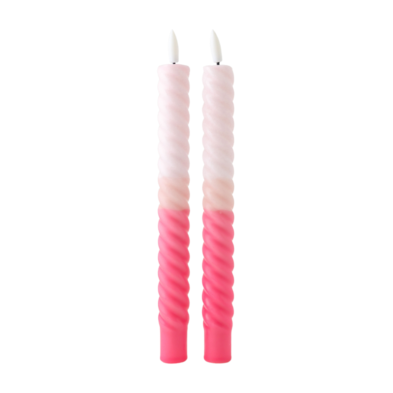 Vela LED en forma de remolino Amour Toujours - Juego de 2
