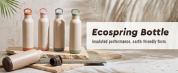 Ecofy Earth Friendly Eco Kildevandsflaske til kontor og skoler | Vandflaske i rustfrit stål til børn og voksne lavet med risskaller | Lækagesikker |1 enhed, 900 ml | TUV certificeret