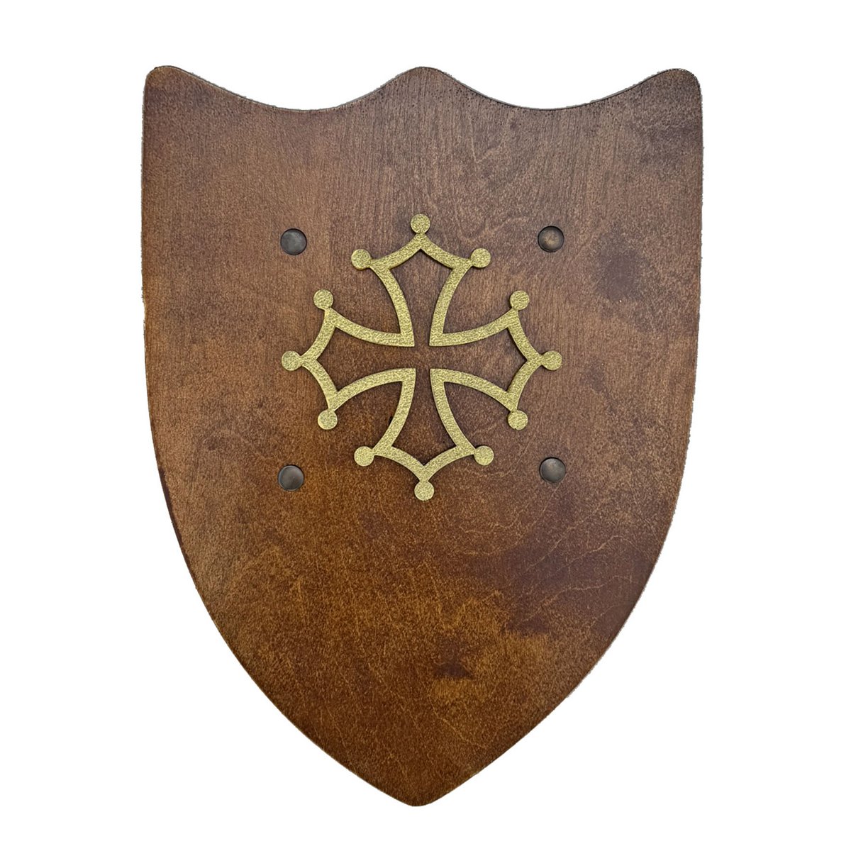 SHIELD RUSTIK L WITH OCCITAN CROSS - ST587
