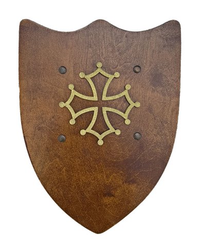 SHIELD RUSTIK L WITH OCCITAN CROSS - ST587
