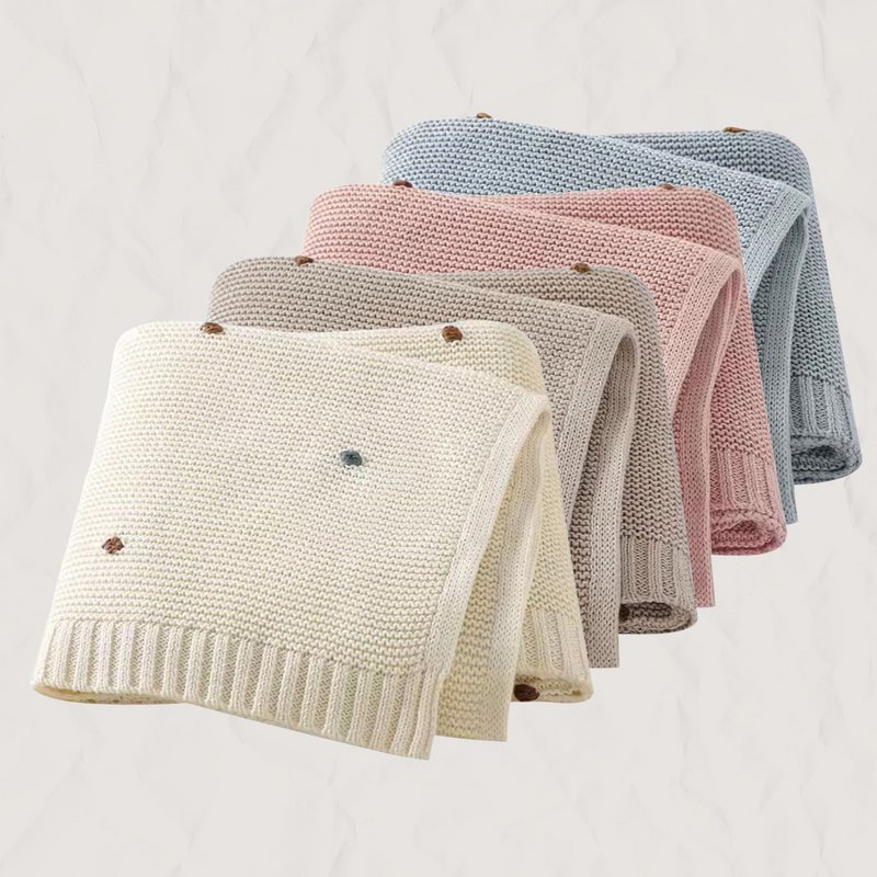 Gebreide Baby Deken | Wiegdeken | Wikkeldoek | Ivy and Soof