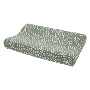 Changing pad cover knitted Cheetah Forest Green