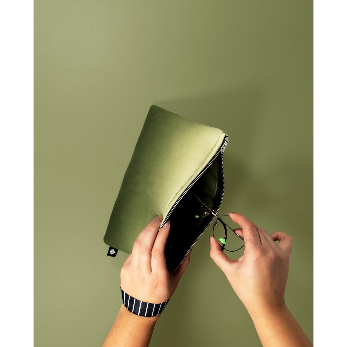 Souchée grande olive vert
