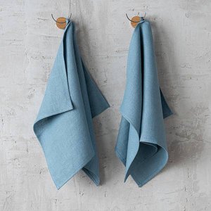 Linnen Handdoeken Stone Blue Lara