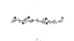 Sioou midlertidig tatovering - Blomsterarmbånd x5