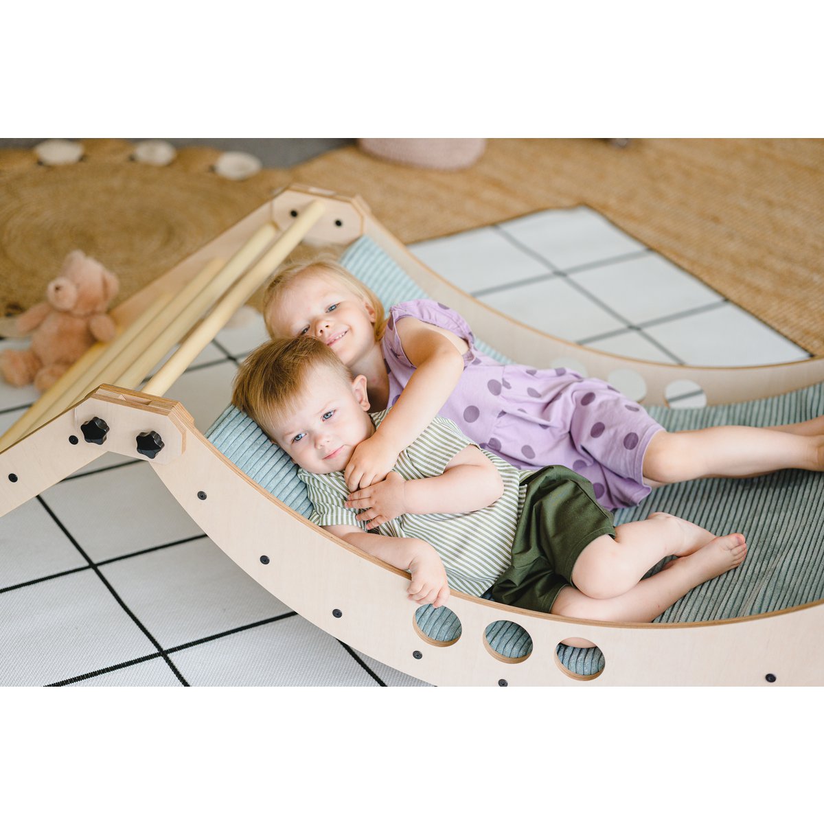 Luula Transformable Climbing Triangle & Rocker Set SLEEPER