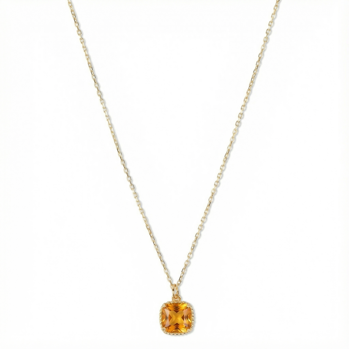 Geboortesteen Ketting november citrien