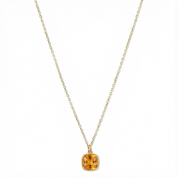 Birthstone Halskæde november citrin