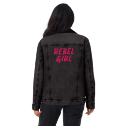 Denim sherpa jacket REBEL GIRL