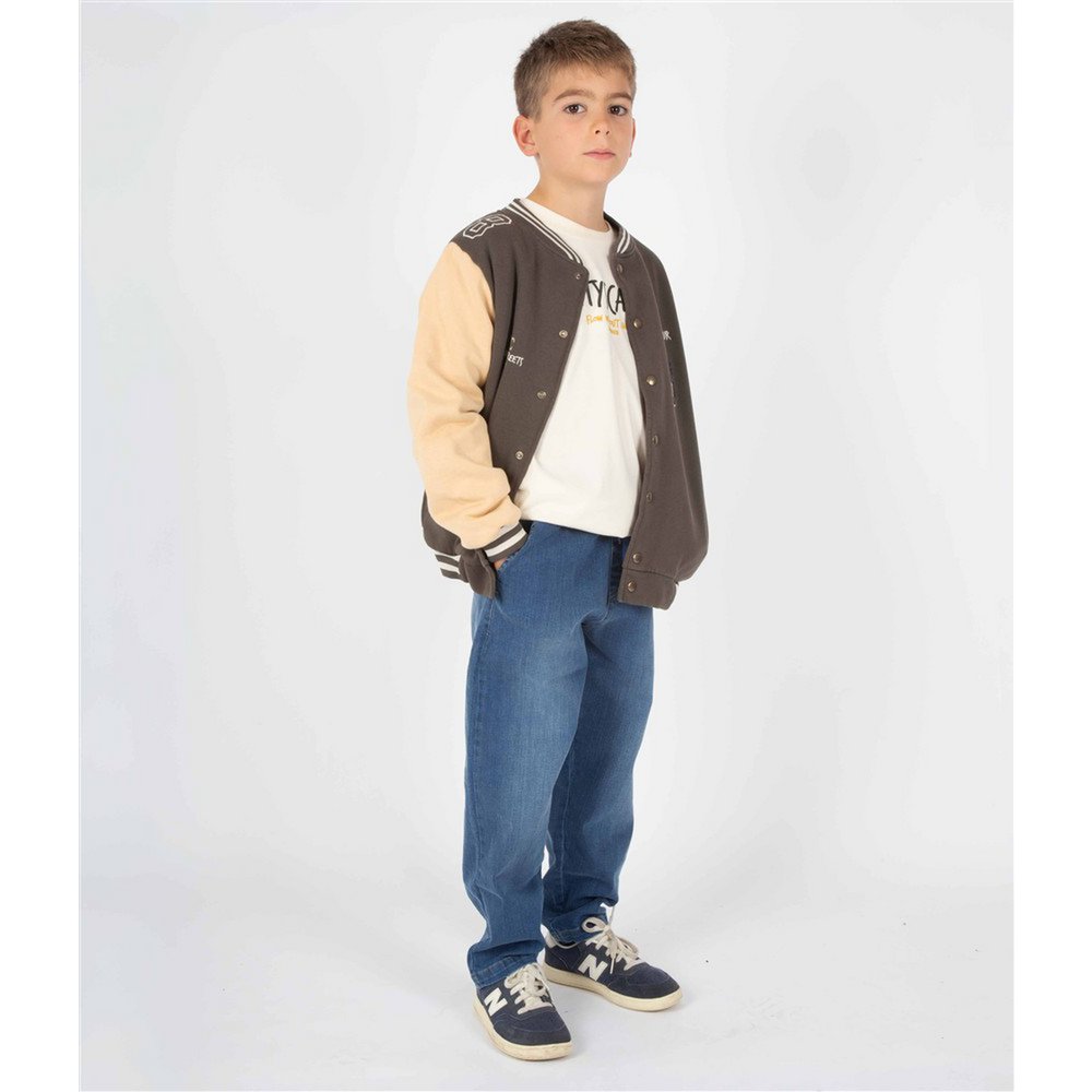 Baggy denim jeans til drenge – Mid Wash