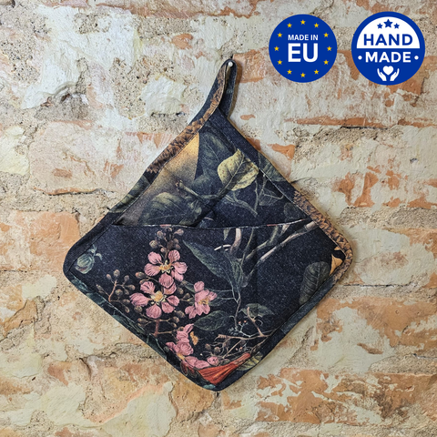 Handcrafted Pot Holder with Pocket | Exotic Night
