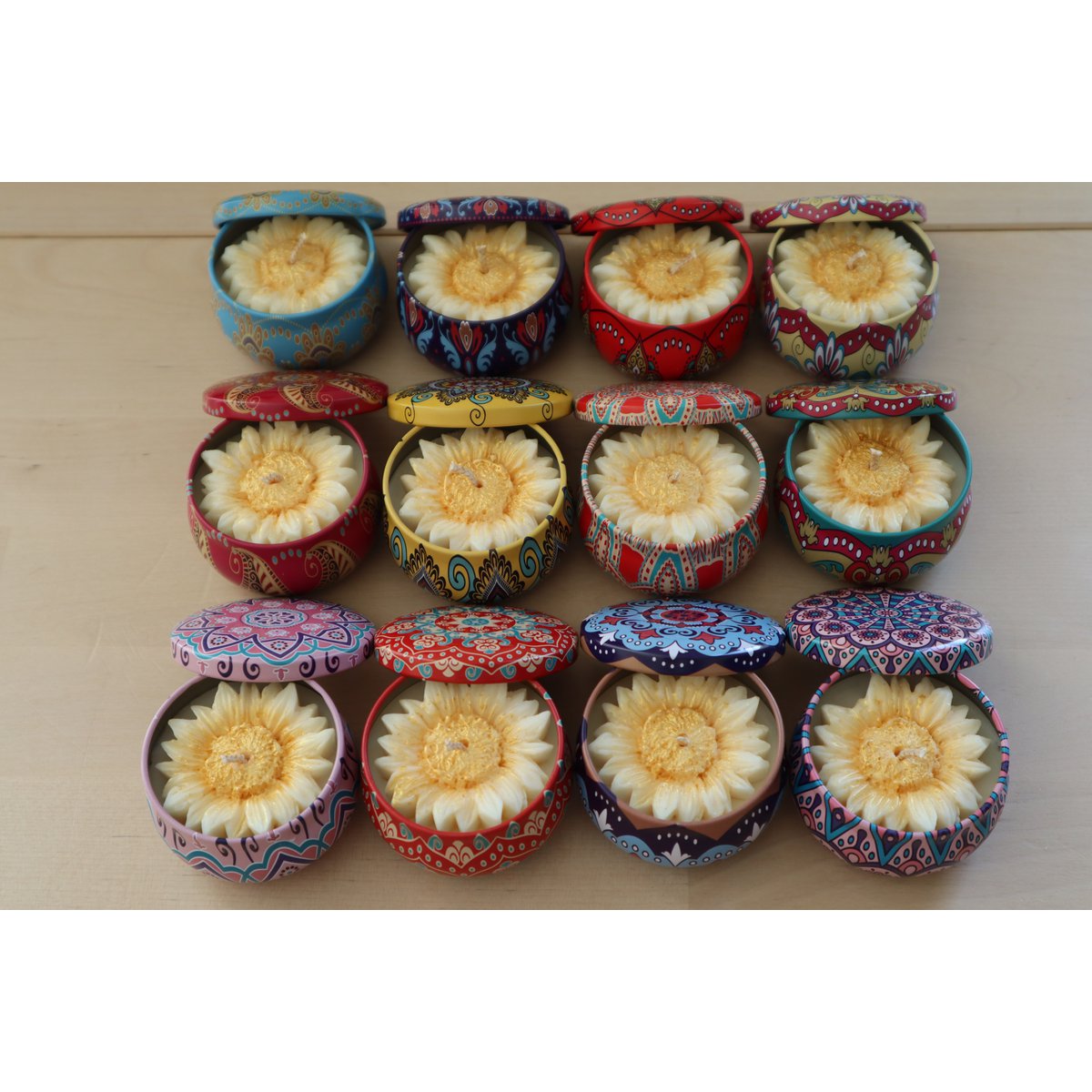 Kleurrijke Blissling potten set (12 stuk)