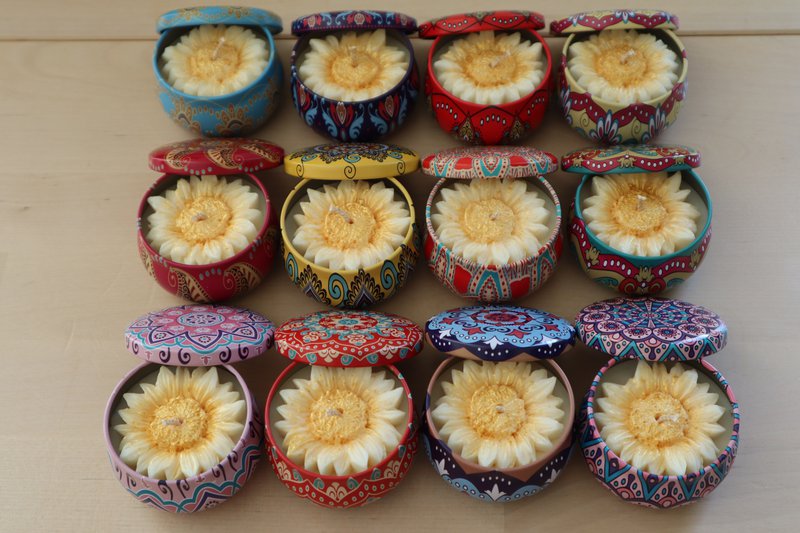 Farverig Blissing Potten Set (12 stykke)