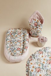 Nid d'enfant OLIVIER - 100% coton - rose