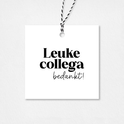 Gift tag | Nice colleague, thank you