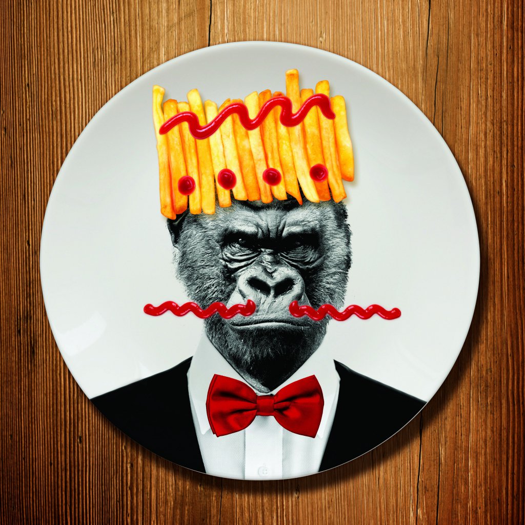 Mustard Bord - Wild Dining Gorilla