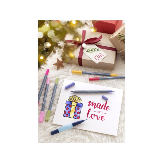 Duo watercolor marker FC Goldfaber case 6 pcs. Flowers color nos: 112, 229, 107,119,