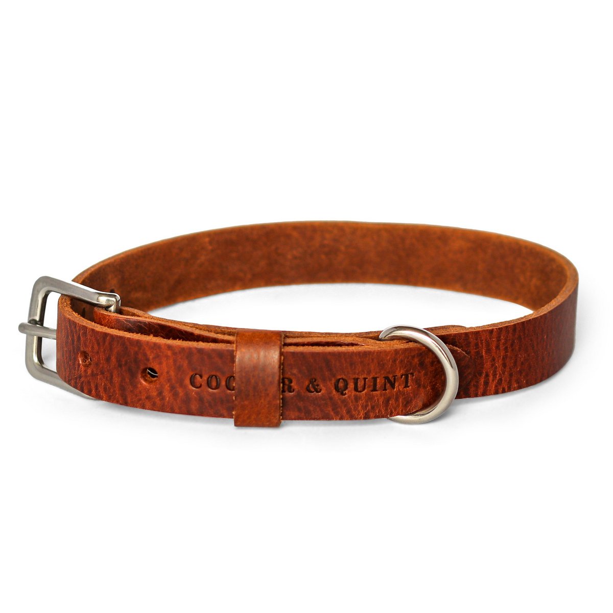 No Fuss Halsband Hundeleder Braun