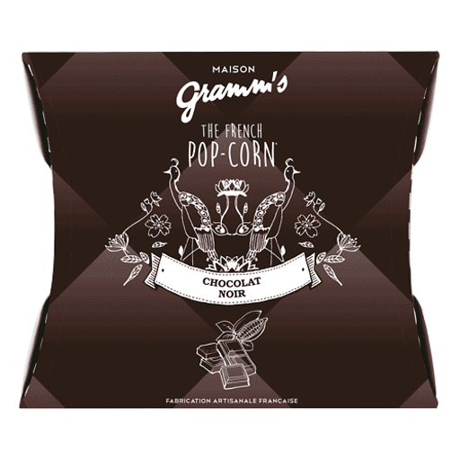 Karamell-Popcorn-Hüllen mit Zartbitterschokolade (30g)