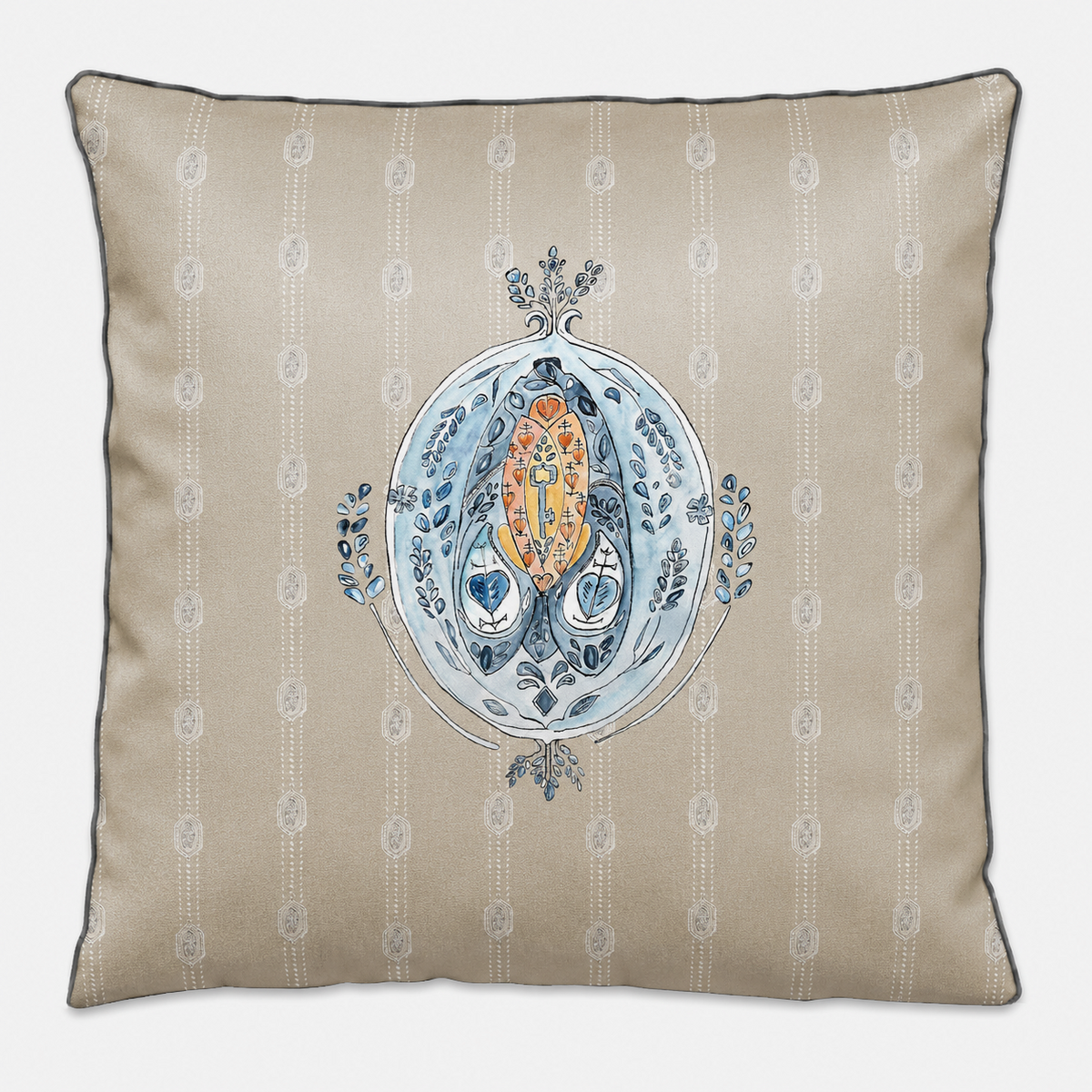 Cushion cover - 45x45 cm - SUZANNE - Beige