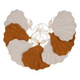 Guirlande de Lin "Caramel" avec Coquillages