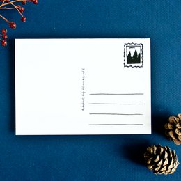 Adventskalender postkort skovdyr A6