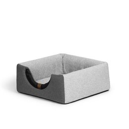 UP&DOWN niche pour chien 2en1- gris clair chiné