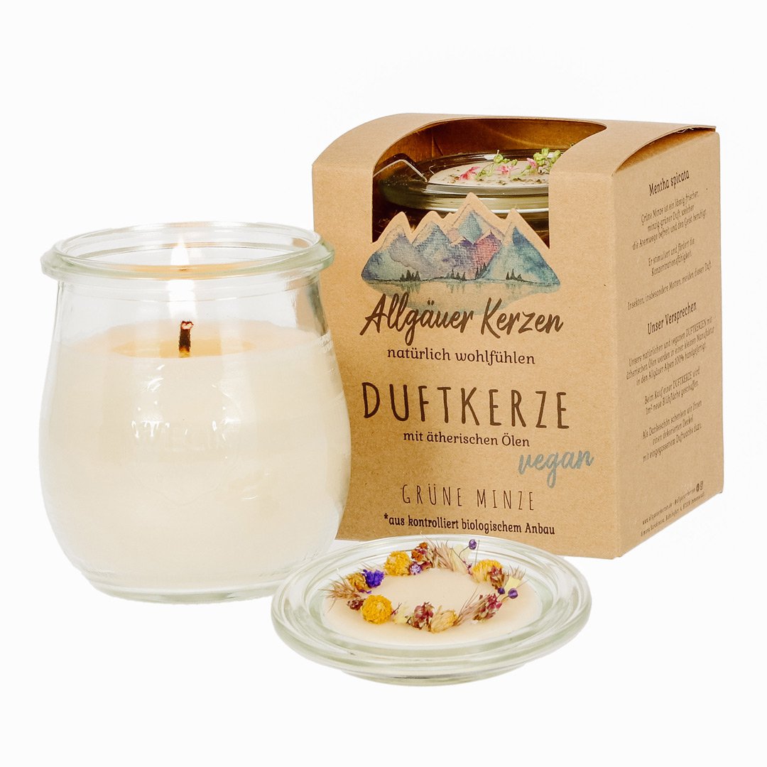 Scented candle spearmint