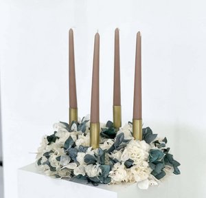 Adventskrans droogbloemen “Eucalyptus Hydrangea Mix”
