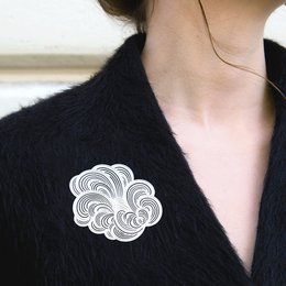 Display full of 40 "Mist" magnetic brooches + free display - Design Constance Guisset