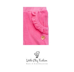 Little Chiq Baby Jogger Fel Rosé – Velvet Touch met Ruffles – Exclusief Comfort