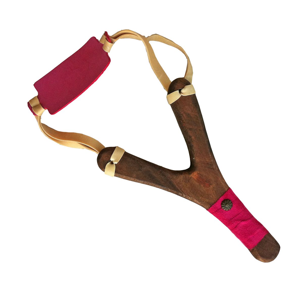 SLINGSHOT RUSTIK SUEDE GRIP + 3 CORK BALLS - ST531F