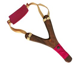 SLINGSHOT RUSTIK SUEDE GRIP + 3 CORK BALLS - ST531F