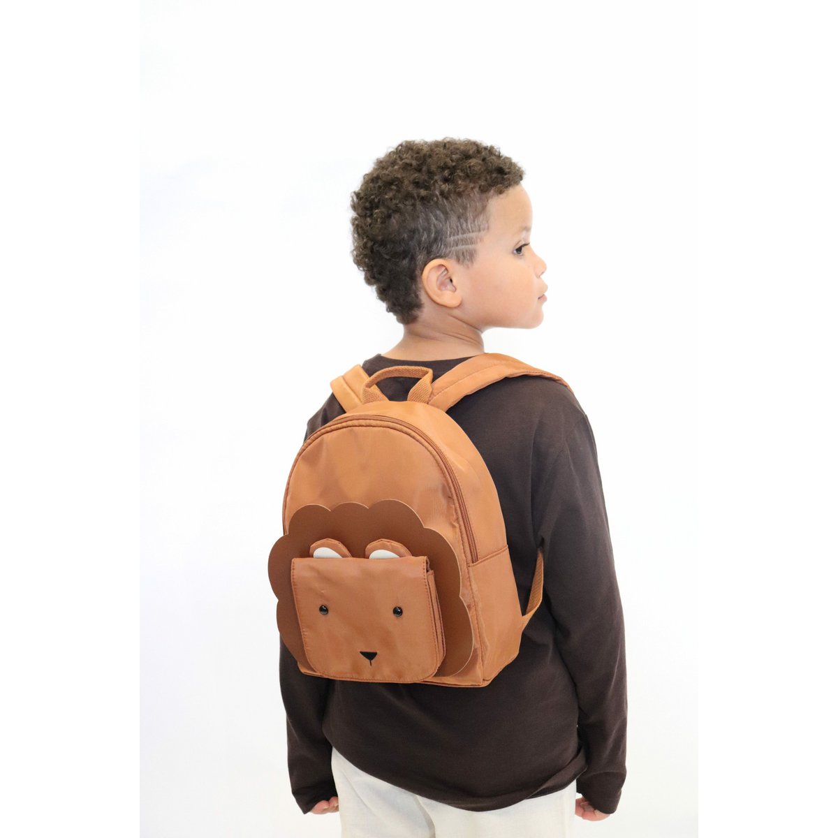 Animal fashion rugzak voor kinderen de leeuw - MEERA Bronze