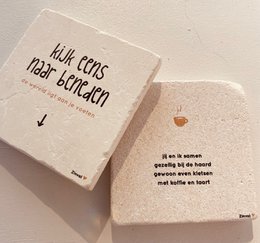 Einzigartiges Gemälde/Untersetzer aus reinem Naturstein