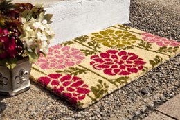 Dahlia håndvævet kokosfiber dørmåtte