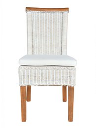 Sedia sala da pranzo sedia rattan sedia da pranzo sedia bianca perth rattan natura nucleo sostenibile