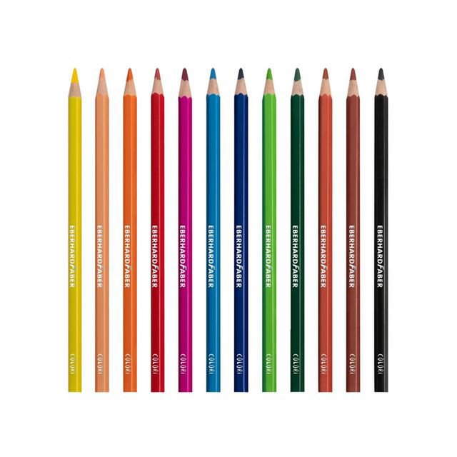 Colored pencil EFA 17.5cm cardboard case of 12 pcs. ass.kl wood-free
