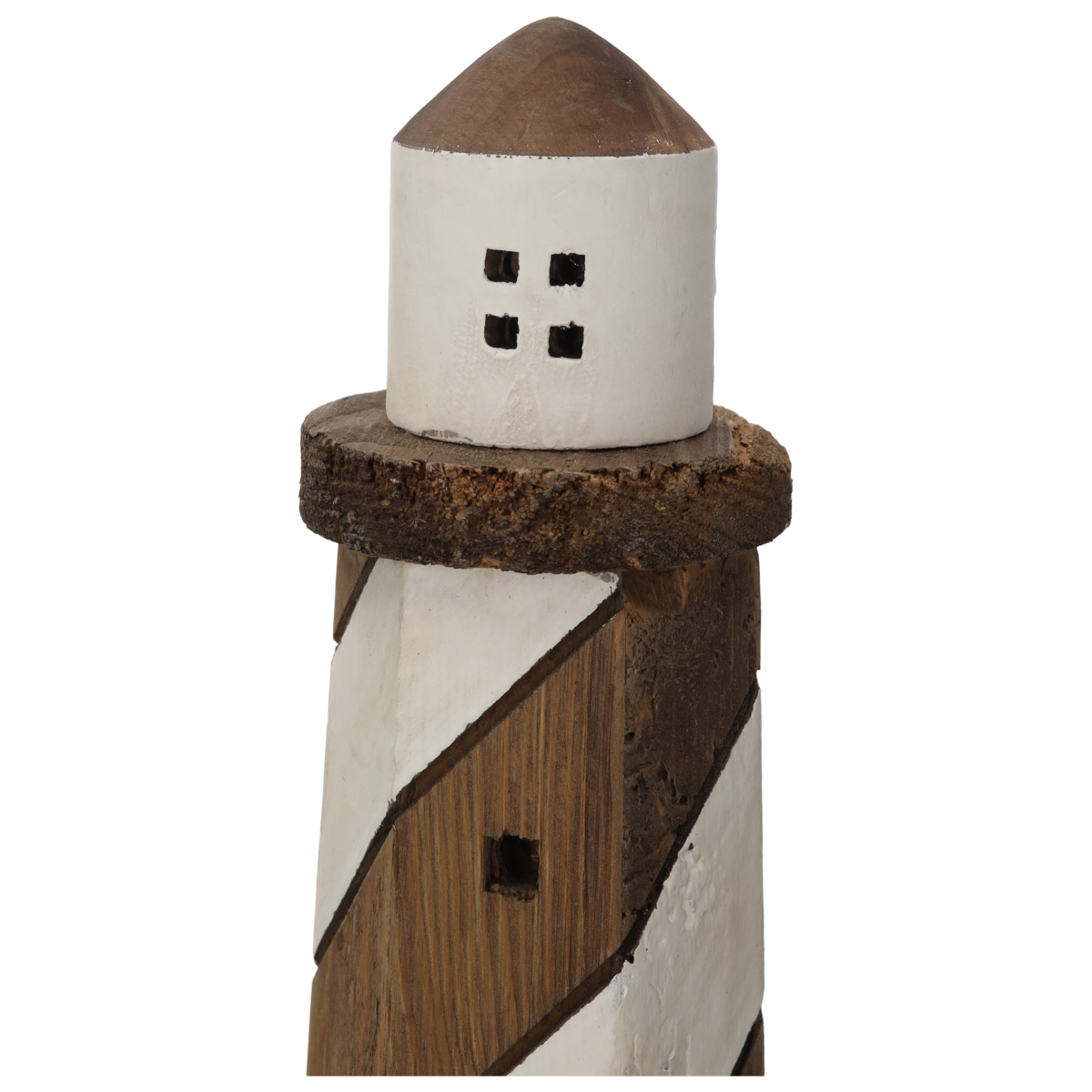 Brown wooden decorative light H50 D10