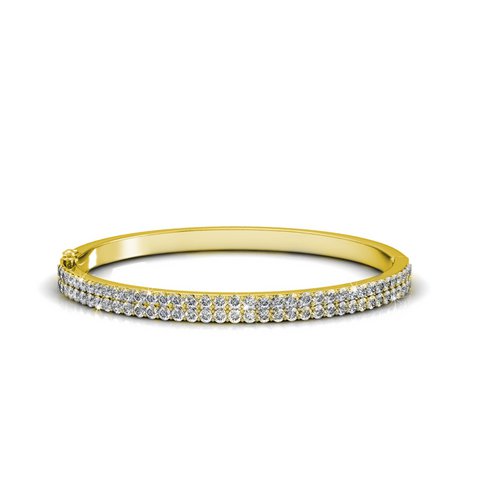 Glamour-Armband – Gold und Kristall