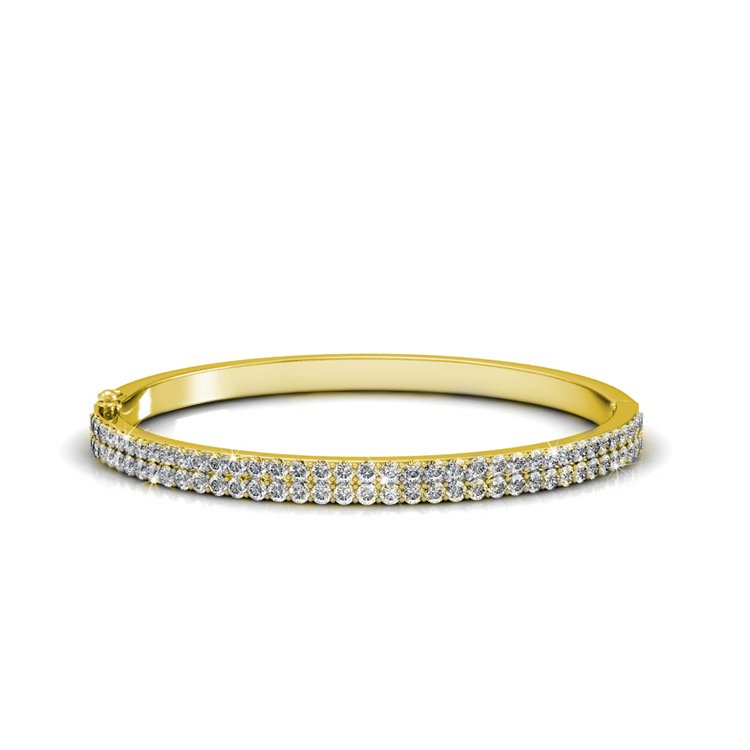 Bracelet Glamour - Doré et Cristal