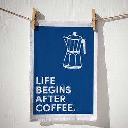 Geschirrtuch Bio Baumwolle - Kaffee - Nr. 4