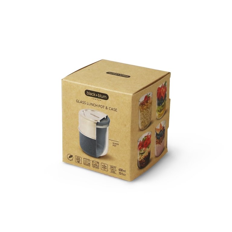 Pot à Déjeuner en Verre Black+Blum - Ø95mm - Gris