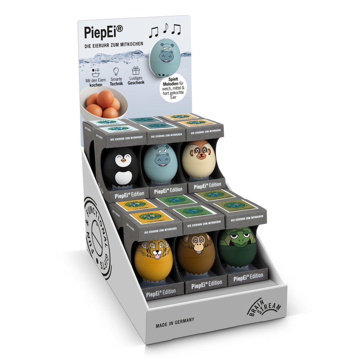Display Wonders of the Wild Beep Egg / 18 pieces / Intelligent egg timer