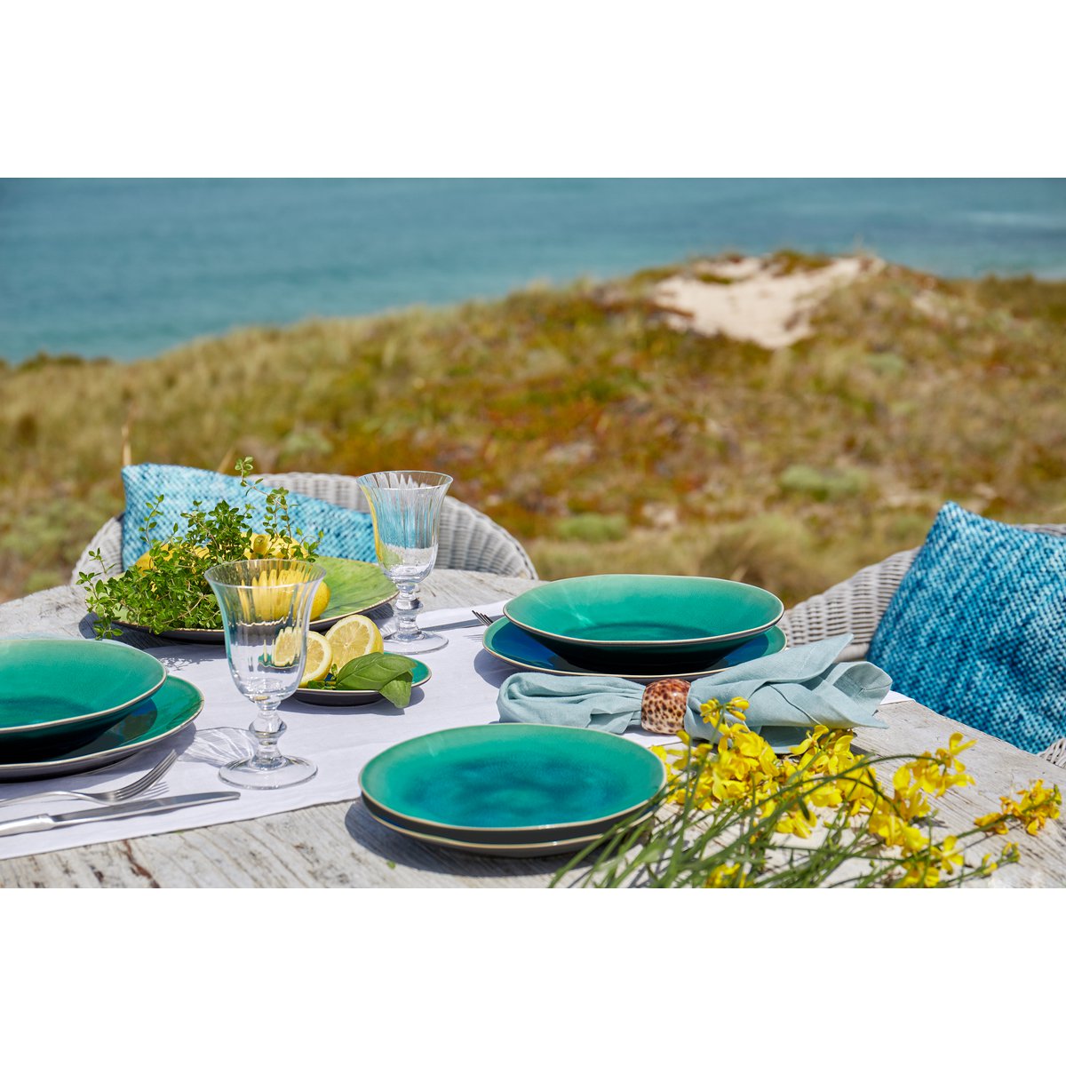 RIVIERA Bol con pie 55cl azur VED 121