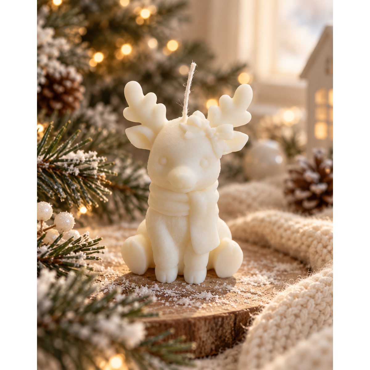 Dainty Deer Candle | koolzaadwas 