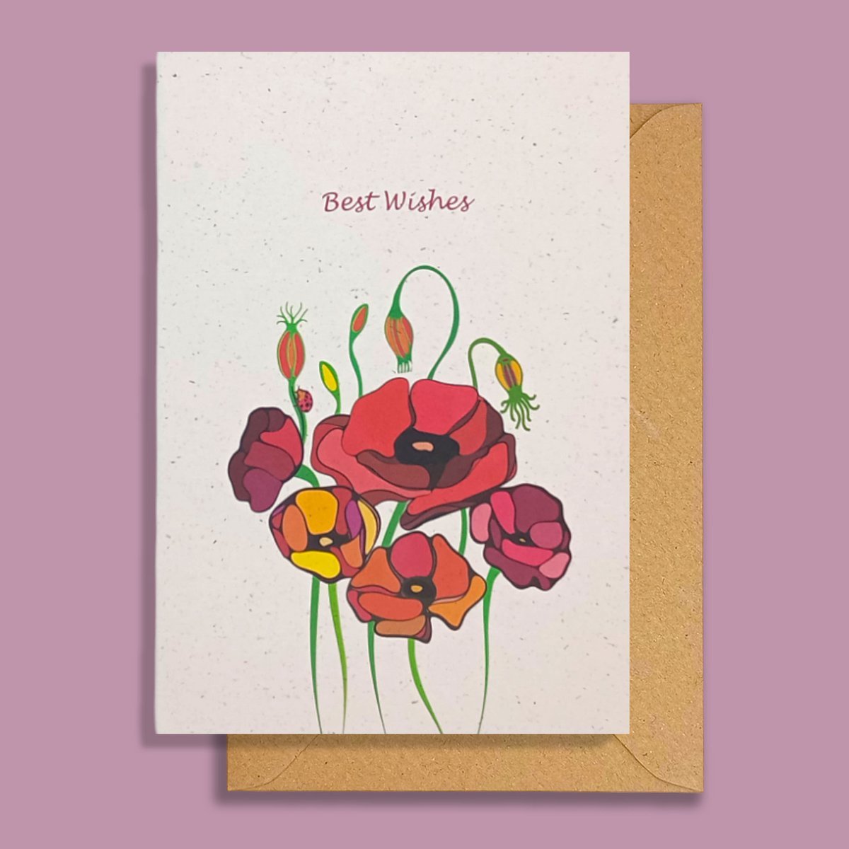 Poppies Greeting Card | Grass Paper