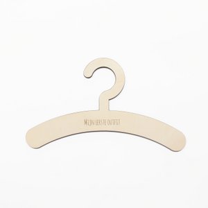 Wooden clothes hanger baby - My first outfit