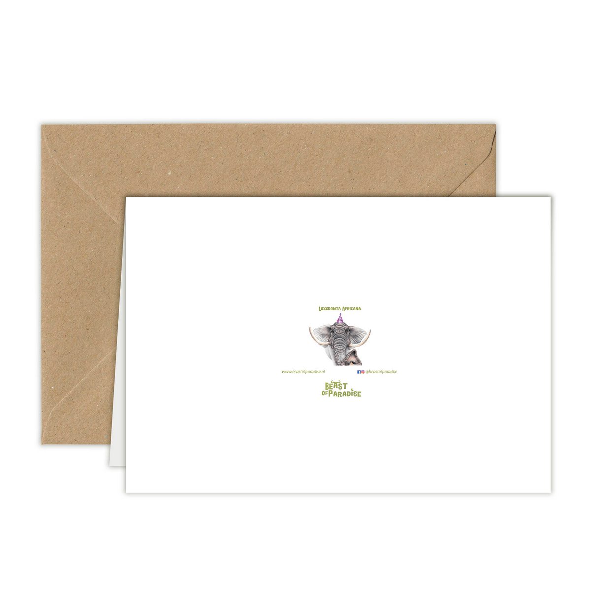 Funny Elephant Birthday Card, Greeting Card, 4.72'' x 6.69''